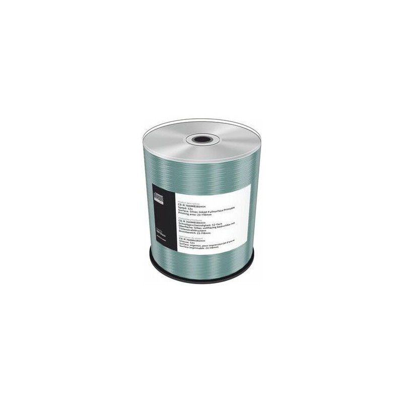 MediaRange CD-R 700MB/80min ProfLine SILVER T.Print. 100pc