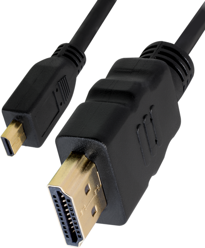 DELOCK HDMI Kabel Ethernet A -> micro D St/St 2.00m