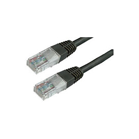 MediaRange Patchkabel RJ45 U/UTP C5e 1.0m zwart (UTP)