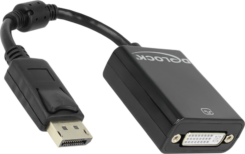 DELOCK Displayport Adapter DP -> DVI(24+5) St/Bu zwart