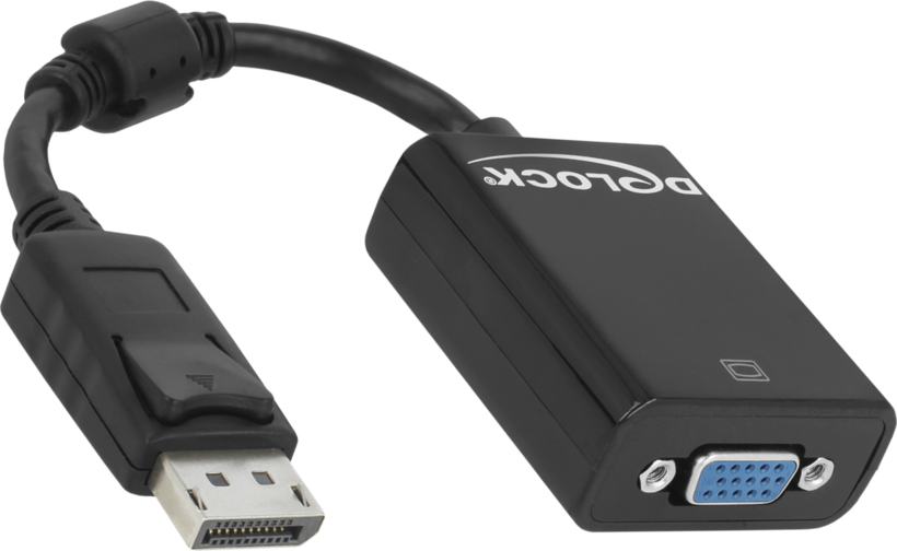 DELOCK Displayport Adapter DP -> D-Sub15 St/Bu zwart