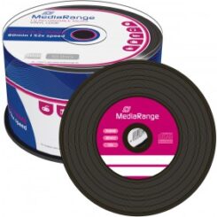 MediaRange CD-R 700MB 50pcs Spindel grammofoonplaatopdruk bk