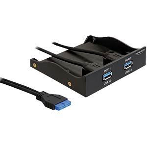 DELOCK FrontPanel 3,5 2x USB3.0 inkl 5,25 Blende