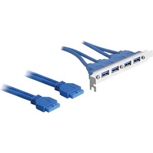DELOCK slotplaatje 4x USB3.0 A