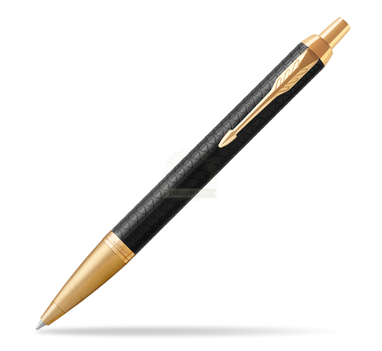 PARKER Balpen IM Premium zwart/Gold M blauw Geschenkbox