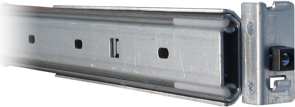 Inter-Tech 19 Teleskopschienensatz 2U 650mm Silber