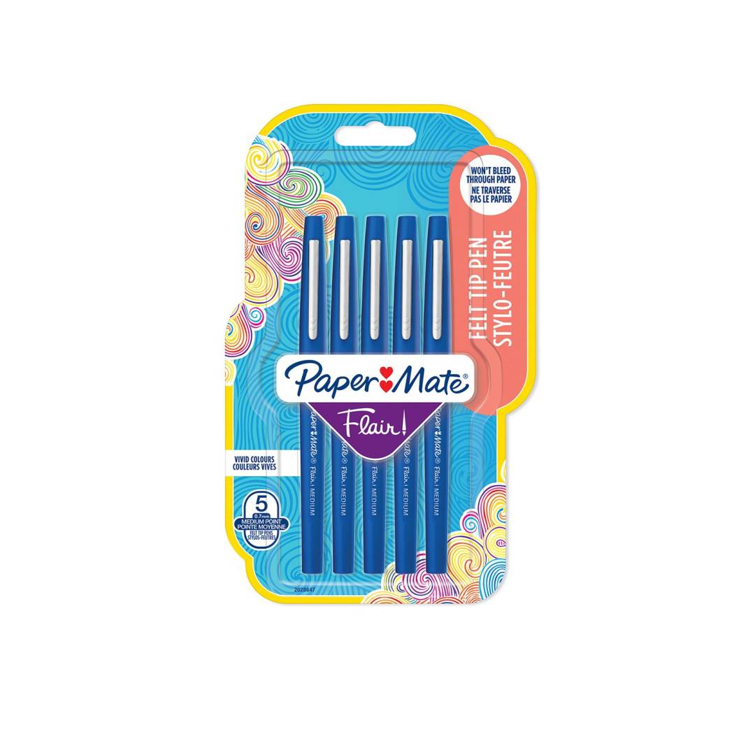 PAPER MATE Faserschreiber Flair 5er M 0.7 mm Blister