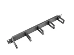 Lanberg Kabel management panel 19 5 houder 1U Type B zwart