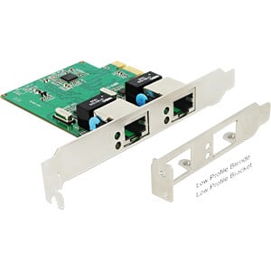 DELOCK PCI Express kaart > 2 x Gigabit LAN