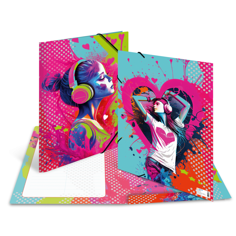 HERMA Sammelmappen A3 Karton Music Girl