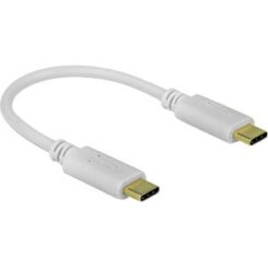 DELOCK USB Type-C oplaadkabel 15 cm PD 100 W weiß
