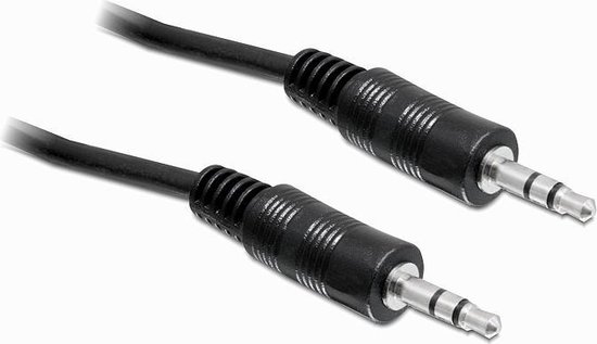 DELOCK Klinkekabel 3,5mm -> 3,5mm St/St 2.50m zwart