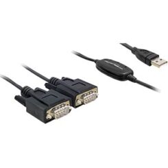 DELOCK USB Kabel A -> 2x D-Sub9 St/St 1.40m
