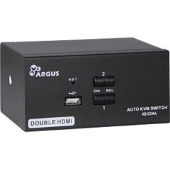 Inter-Tech KVM Switch AS-22HA HDMI, 2 Port, Metall