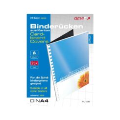 GENIE Karton-rug A4 zwart 25 Stk