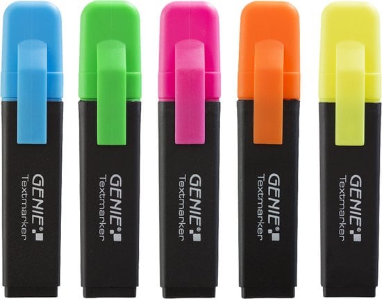 GENIE markeerstift 5-Farben 5 Stk.