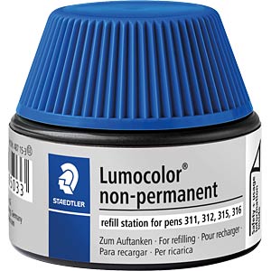 STAEDTLER Nachfülltinte Lumocolor nonperm blauw