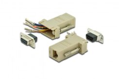 DIGITUS RS 232 Adapter, DB9, RJ45, modulair DB9 F, RJ45 F