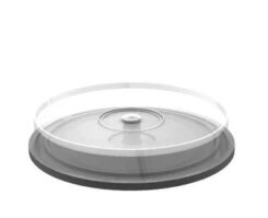 MediaRange Spindel voor 10 Dics tranparent met schwarzem Bode