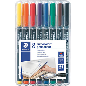 STAEDTLER Folienstift Lumocolor F perm 8St