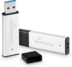 MediaRange USB-Stick USB 3.0 high performance 64GB alu