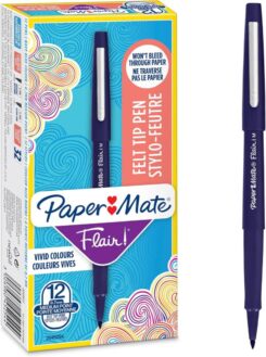 PAPER MATE Faserschreiber Flair M 12er Schachtel Navy blue