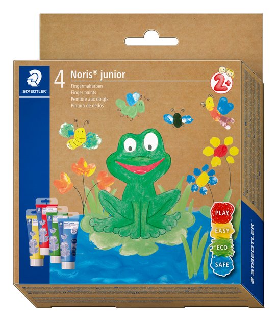 STAEDTLER Fingermalfarbe Noris junior 4de-Set retail