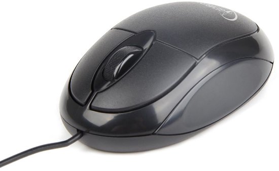 gembird Kabelgebundene optische muis, USB, zwart