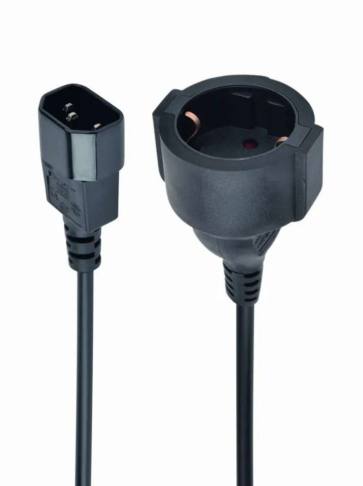 gembird Netzadapterkabel (C14-stekker auf Schuko-verloop stekker)
