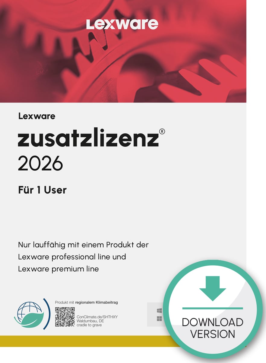 Lexware zusatzlizenz 2026 für 1 User ABO  Download