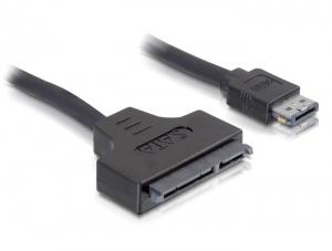DELOCK SATA-Kabel SATA 22pin -> eSATApd St/St 0.50m