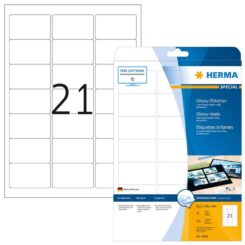 HERMA Etiketten A4 weiß 63,5x38,1 mm Papier glänz. 525 St.