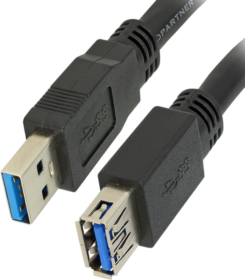 DELOCK USB Verl. USB3.0 A -> A St/Bu 0.50m zwart