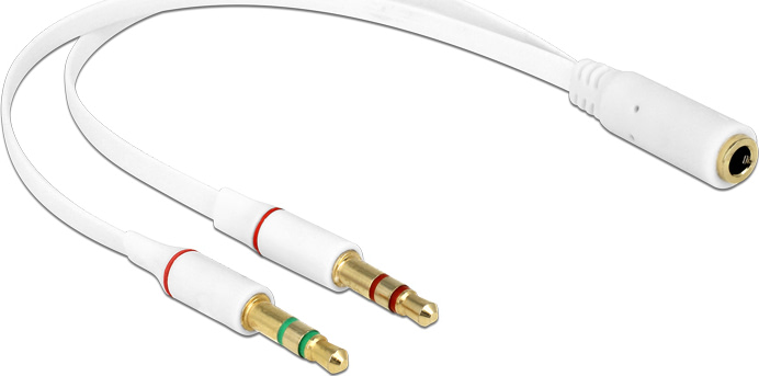 DELOCK Iphone Adapter 4Pin connector -> 2x 3Pin connector Bu/St