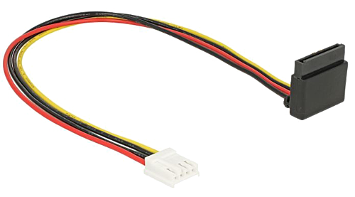 DELOCK Kabel Power Floppy 4Pin Bu > SATA 15Pin Bu 0.30m