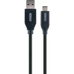 Schwaiger USB-Kabel 3.0 St. A->3.1 TypC 0,15m zwart
