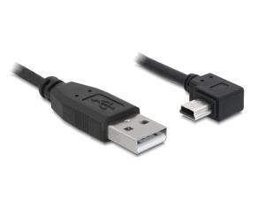 DELOCK USB Kabel A -> Mini-B St/St 1.00m 90°