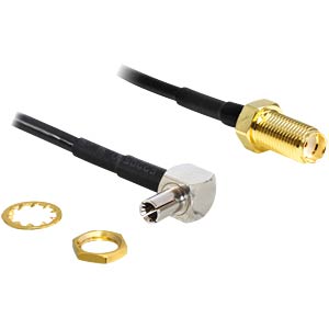 DELOCK HF Kabel SMA -> TS-9 90° Bu/St 0.17m