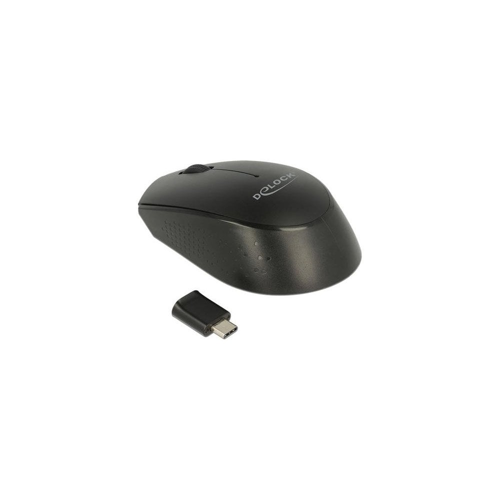 DELOCK Optische 3-toetsen Mini-muis USB-C 2.4GHz wireless