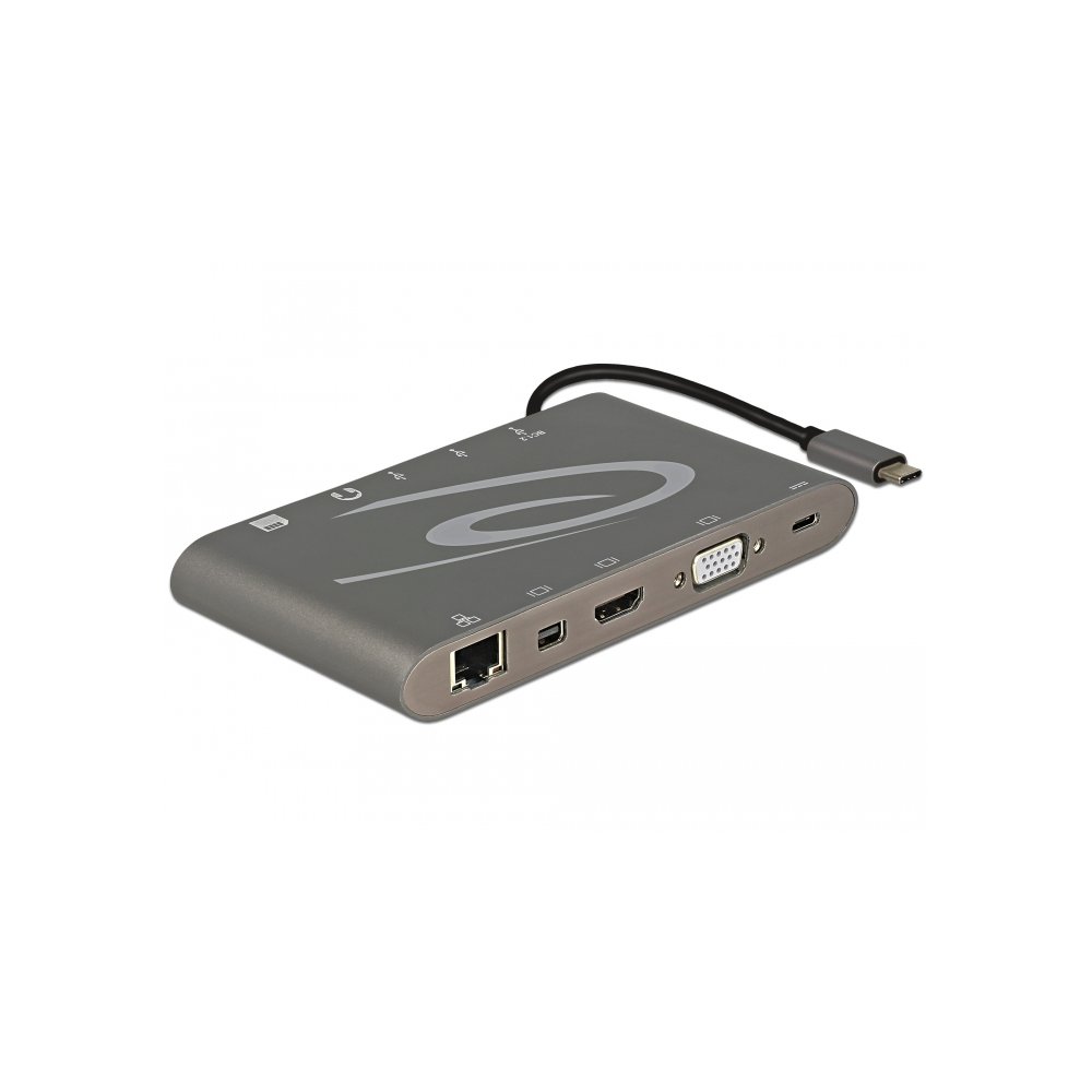 DELOCK Dockingstation USB3.1 Type-C 4K 30Hz dunkelgrau