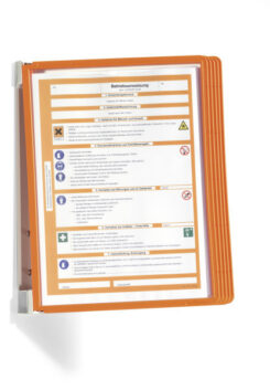 DURABLE WandSichttafelsys. VarioWall 5 Sichttafeln oranje