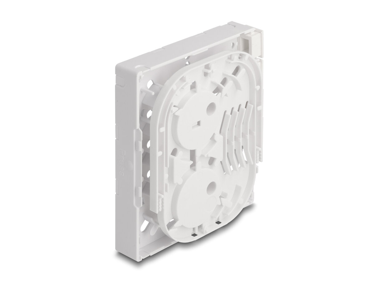 DELOCK LWL Anschlussdose FTTH zur Wandmontage voor 4 x weiß