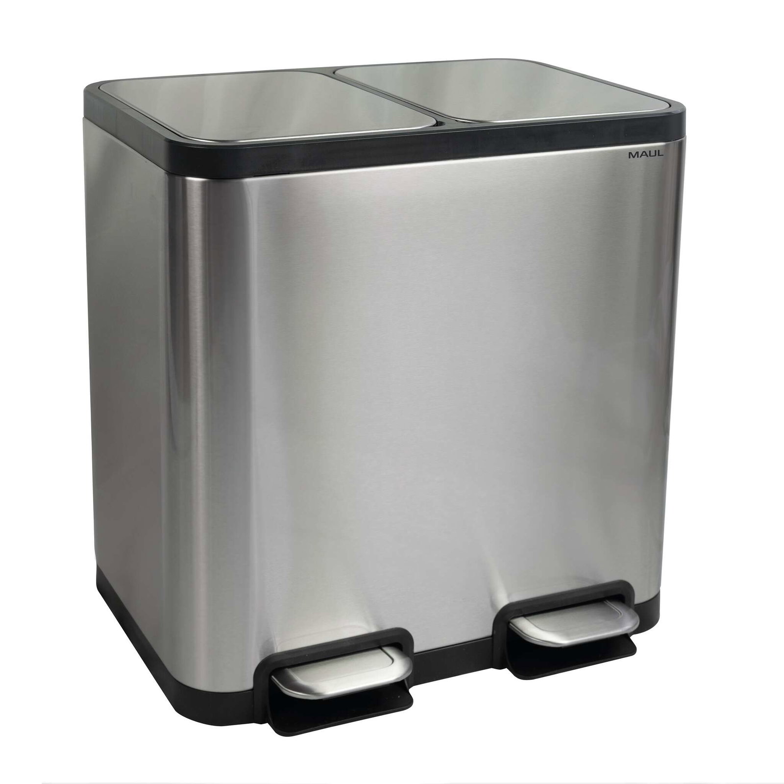 MAUL Abfallbehälter MAULcycle 20l + 20l Edelstahl