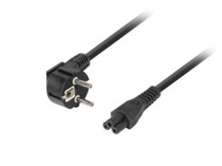 LANBERG Netzkabel CEE 7/7 90°->IEC 320 C5(MICKEY) 3m VDE