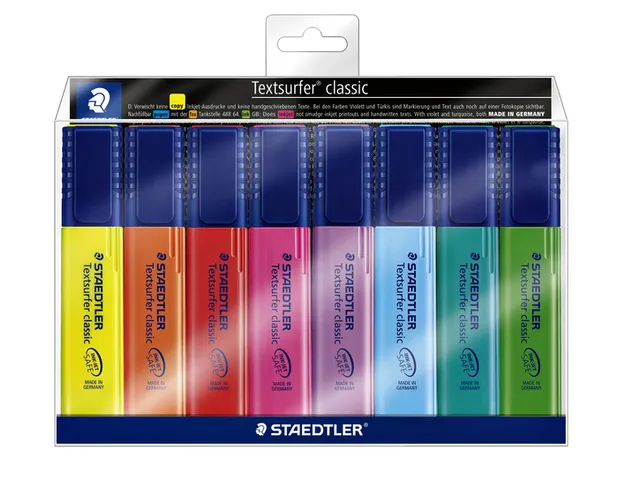 STAEDTLER markeerstift Textsurfer classic 8er Set div. Farben retail
