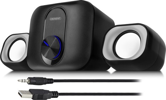 Eminent 2.1 Stereo speakerset voor pc en laptop, voeding via USB