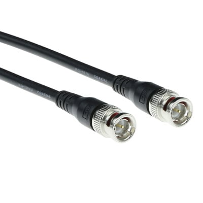 ACT RG-59 patchkabel zwart 75 Ohm   15,00 m