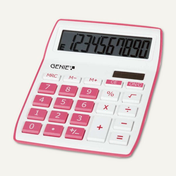GENIE Tischrechner 840P roze