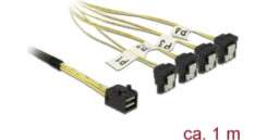 DELOCK SAS-Kabel MiniSAS HD SFF-8643 > 4xSATA 7Pin gew. 1.0m