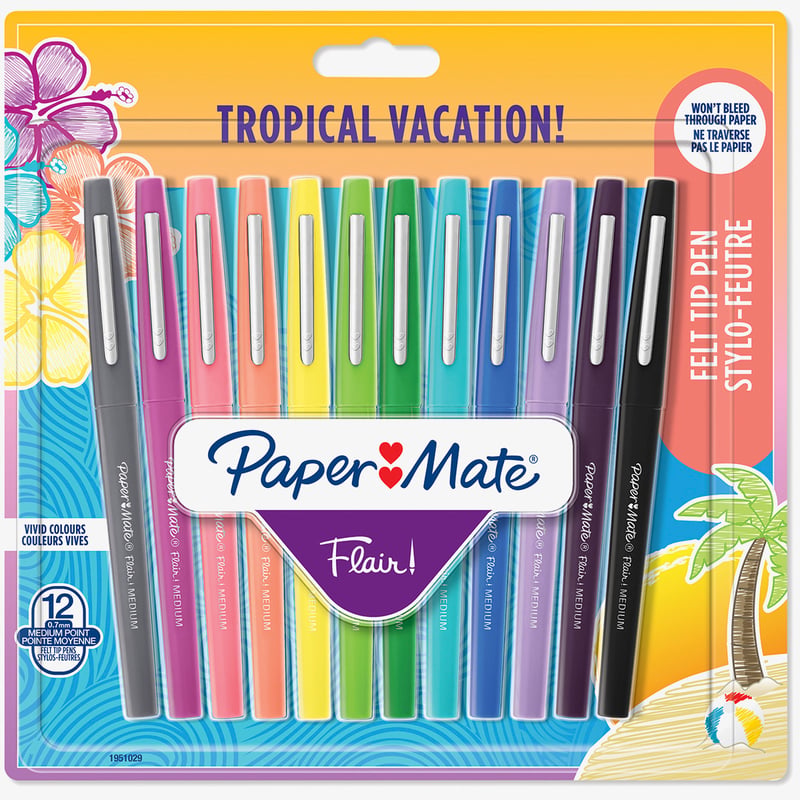 PAPER MATE Faserschreiber TROPICAL VACATION F